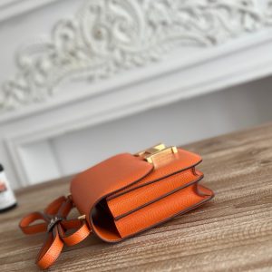 Hermès Constance 19cm Replica in Oranje - Premium 1:1 Kwaliteit 1157116067 - side view